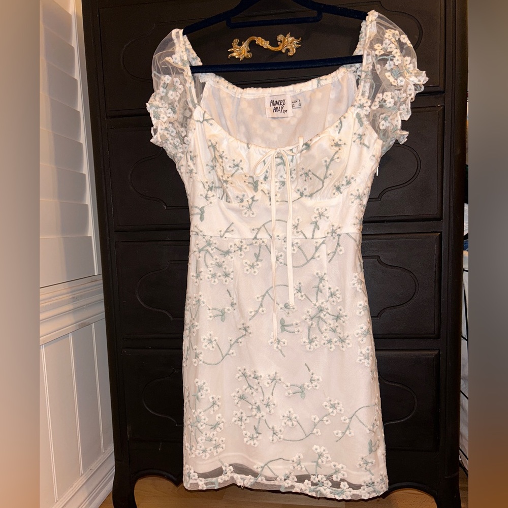 Princess Polly Floral Embroidered Mini Dress
